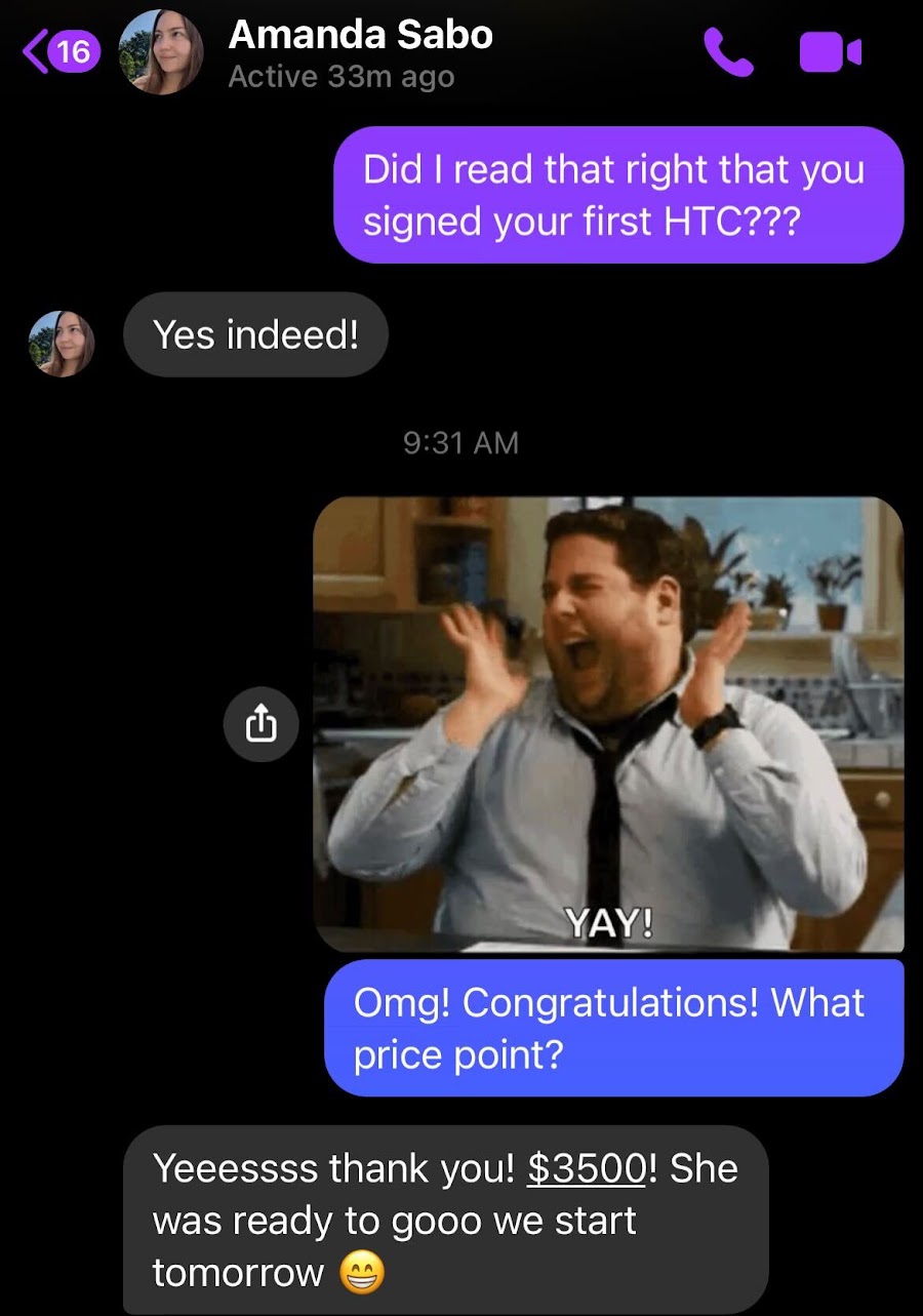 Amanda — anxiety coach, first high-ticket client at $3.5K