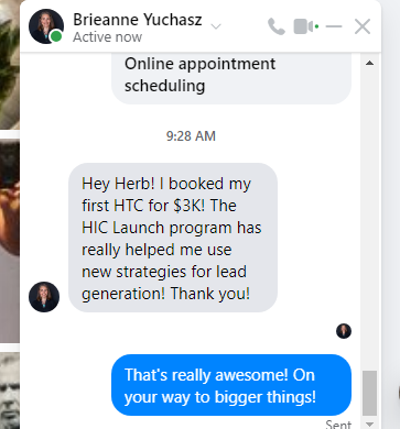 Brieanne — anxiety coach, first high-ticket client at $3K